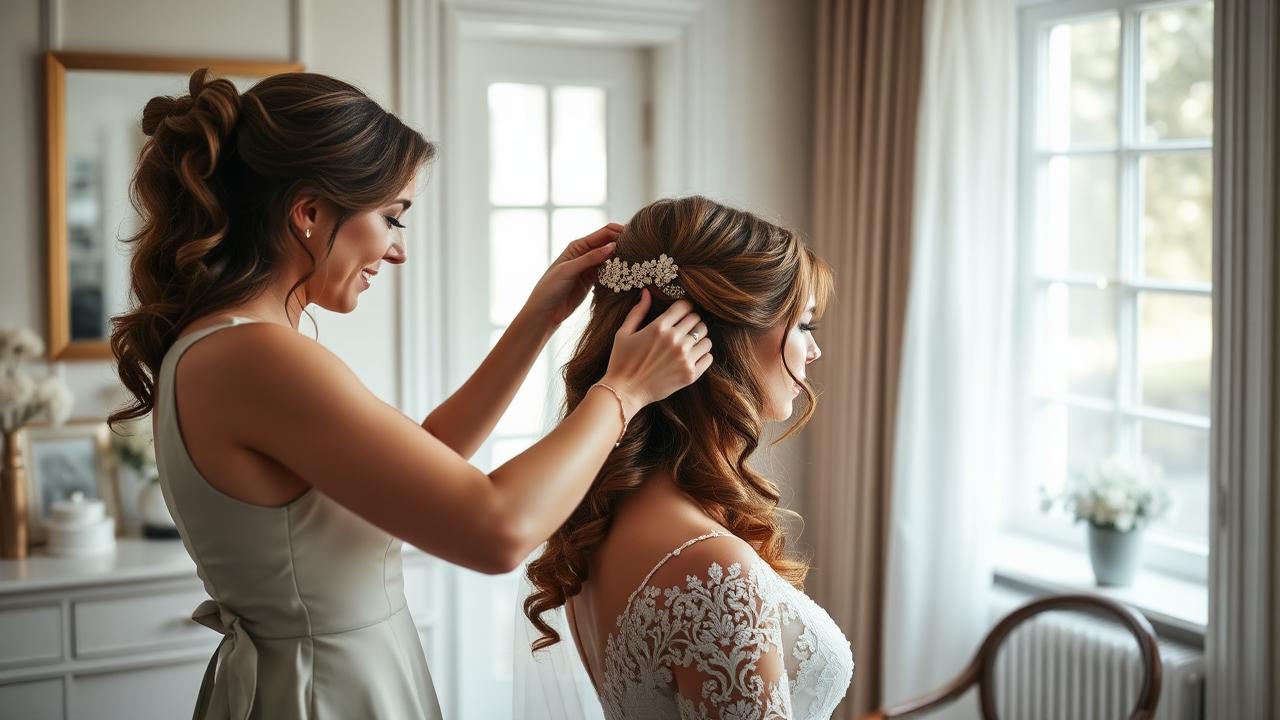 Bridal and event hair at home: planning, price and timing